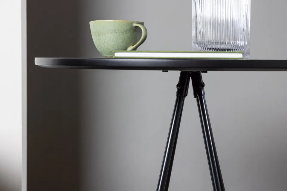 Nohr Ronde Bartafel 'Wykisha' MDF, 60cm zwart, foto 6