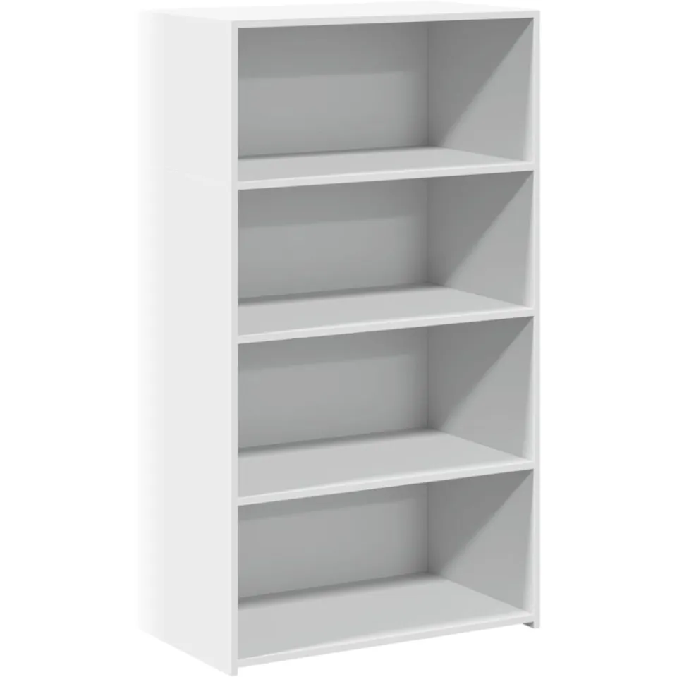vidaXL Hoge kast 70x41x124 cm bewerkt hout wit, foto 3