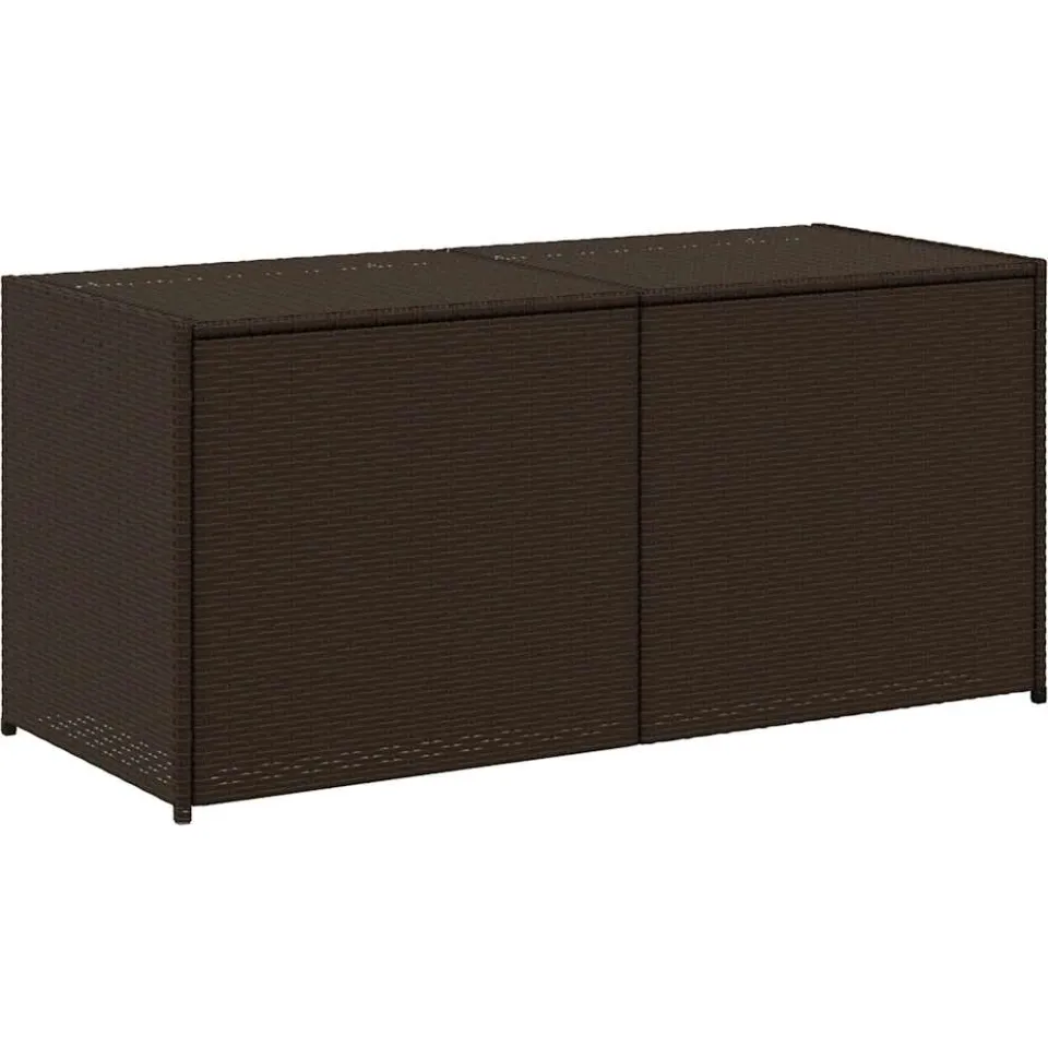 vidaXL Tuinbox 283 L poly rattan bruin