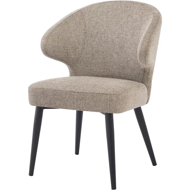Livingfurn Eetkamerstoel Donna Beige Katoen