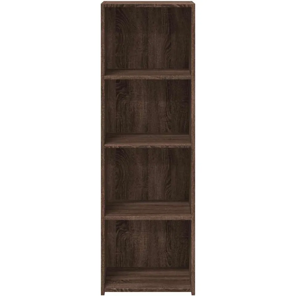 vidaXL Hoge kast 40x41x124 cm bewerkt hout bruin eikenkleur