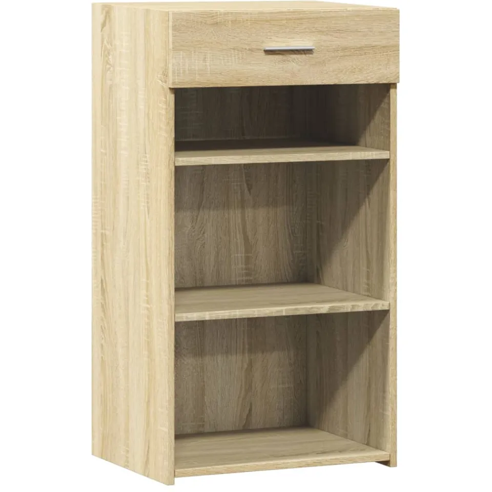 vidaXL Dressoir 50x42,5x93 cm bewerkt hout sonoma eikenkleurig, foto 3