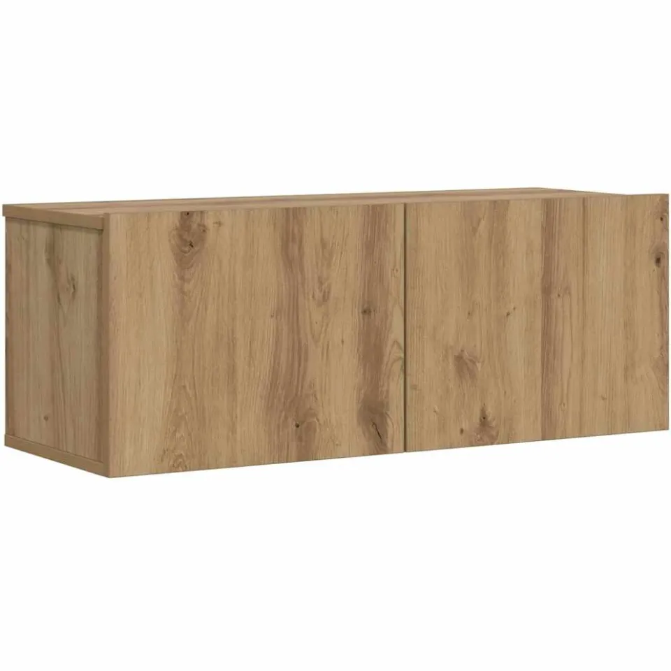 vidaXL Tv-wandmeubel 80x30x30 cm bewerkt hout artisanaal eikenkleurig, foto 3