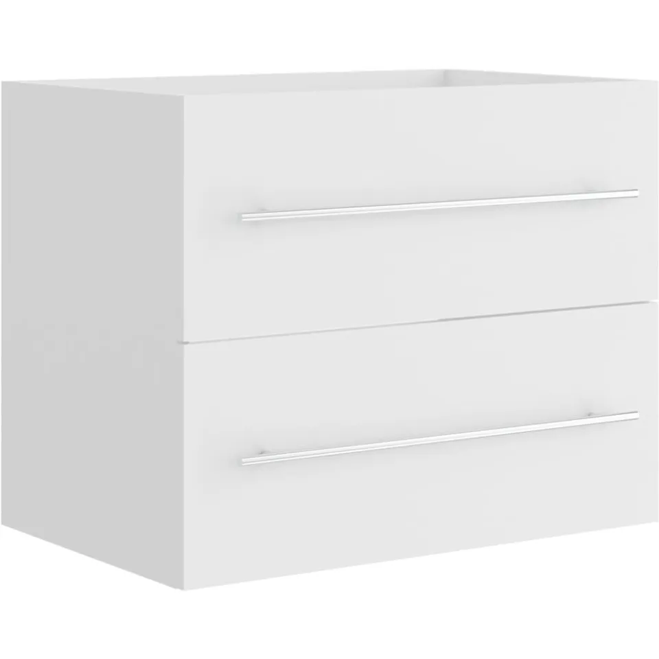 vidaXL Wastafelkast 60x38,5x48 cm bewerkt hout wit