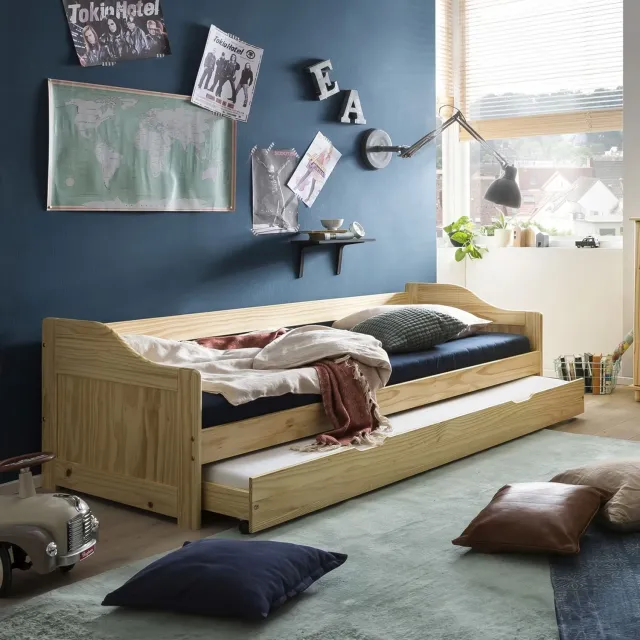 Artistiq Living Katelan uitschuifbed grenenhout, foto 2