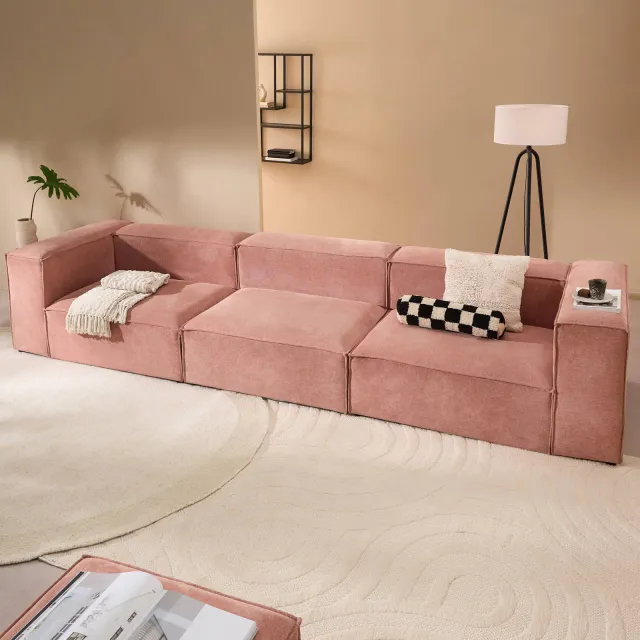 NOUS Living Igor 4-zitsbank roze, foto 2