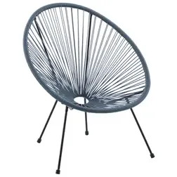 Central Park - Praxis Eigen Merk Central Park Tuinstoel Acapulco - Wicker - Blauw