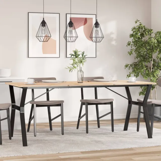 vidaXL Eettafelpoten Y-frame 180x80x73 cm staal Zwart