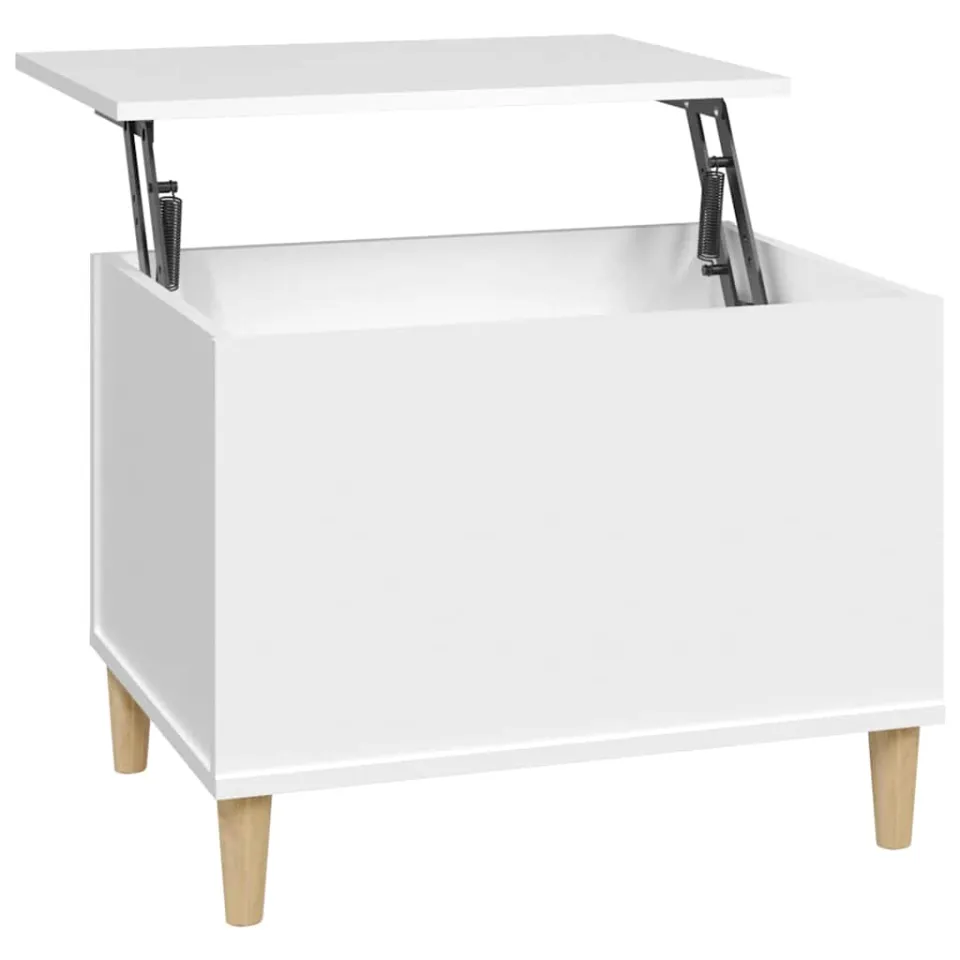 vidaXL Salontafel 60x44,5x45 cm bewerkt hout wit