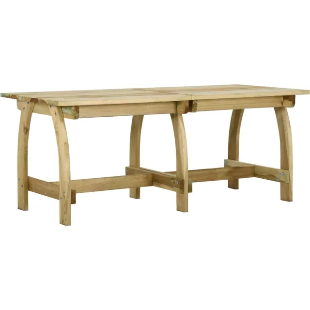 vidaXL Tuintafel 220x74x75 cm geïmpregneerd grenenhout bruin, foto 2