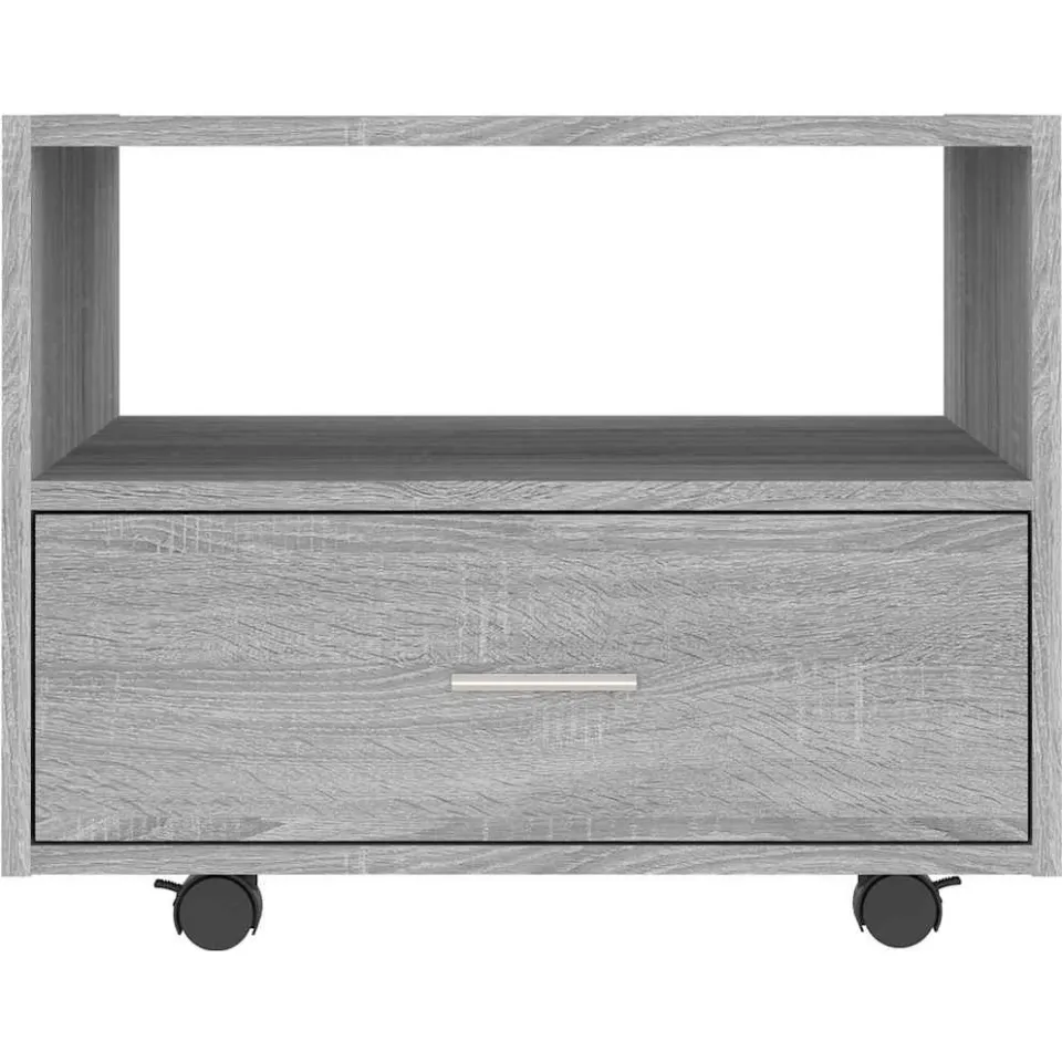 vidaXL Salontafel 55x55x40 cm bewerkt hout grijs sonoma eikenkleurig, foto 4