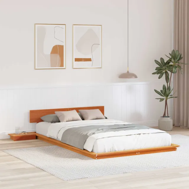 vidaXL Bedframe Bruin 120 x 200 cm Hout