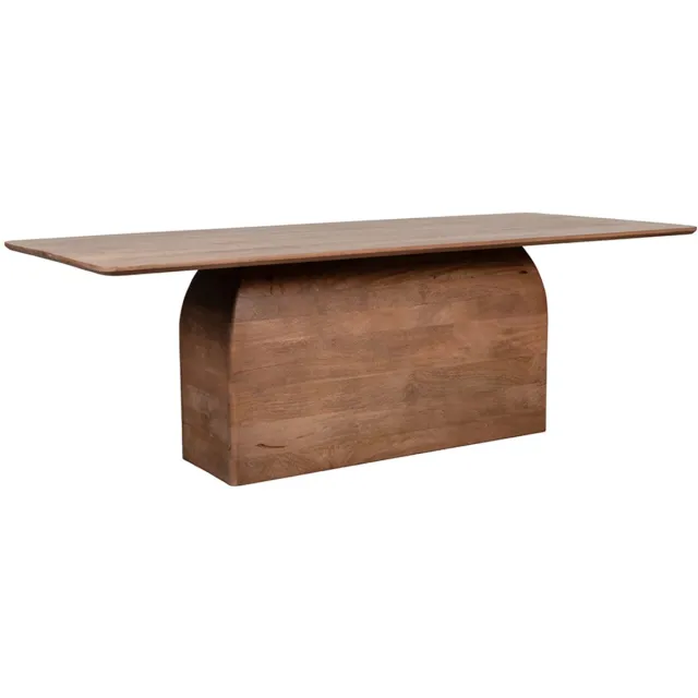 LABEL51 Owen Eetkamertafel - Bruin - Hout - 200 cm - Rechthoek