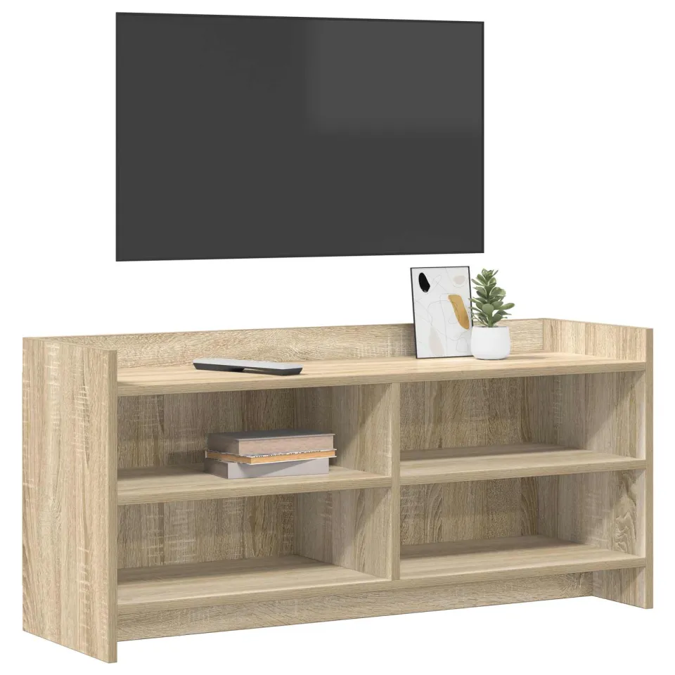 vidaXL TV-kast 100 x 33 x 47 cm Sonoma Eiken Bewerkt hout, foto 2