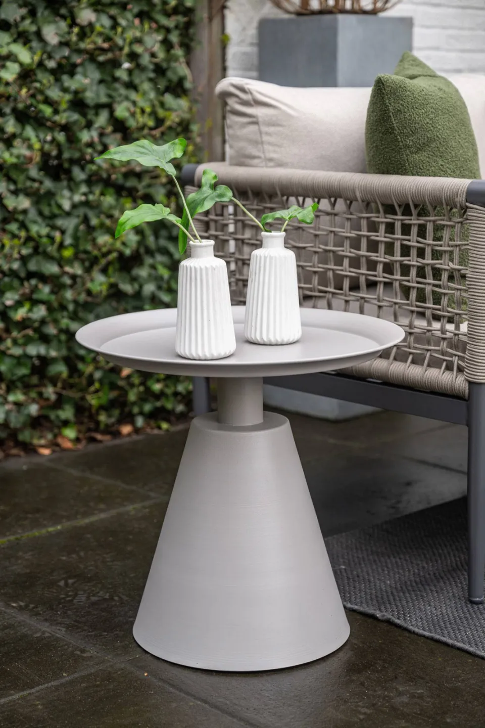 Garden Impressions bijzettafel Zavala (50xH48 cm) Zavala bijzettafel - diameter 50xH48 cm - taupe Zavala bijzettafel - diameter 50xH48 cm - taupe, foto 4