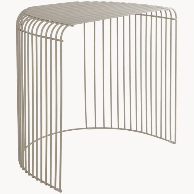 AYTM Metalen bijzettafel Curva Taupe