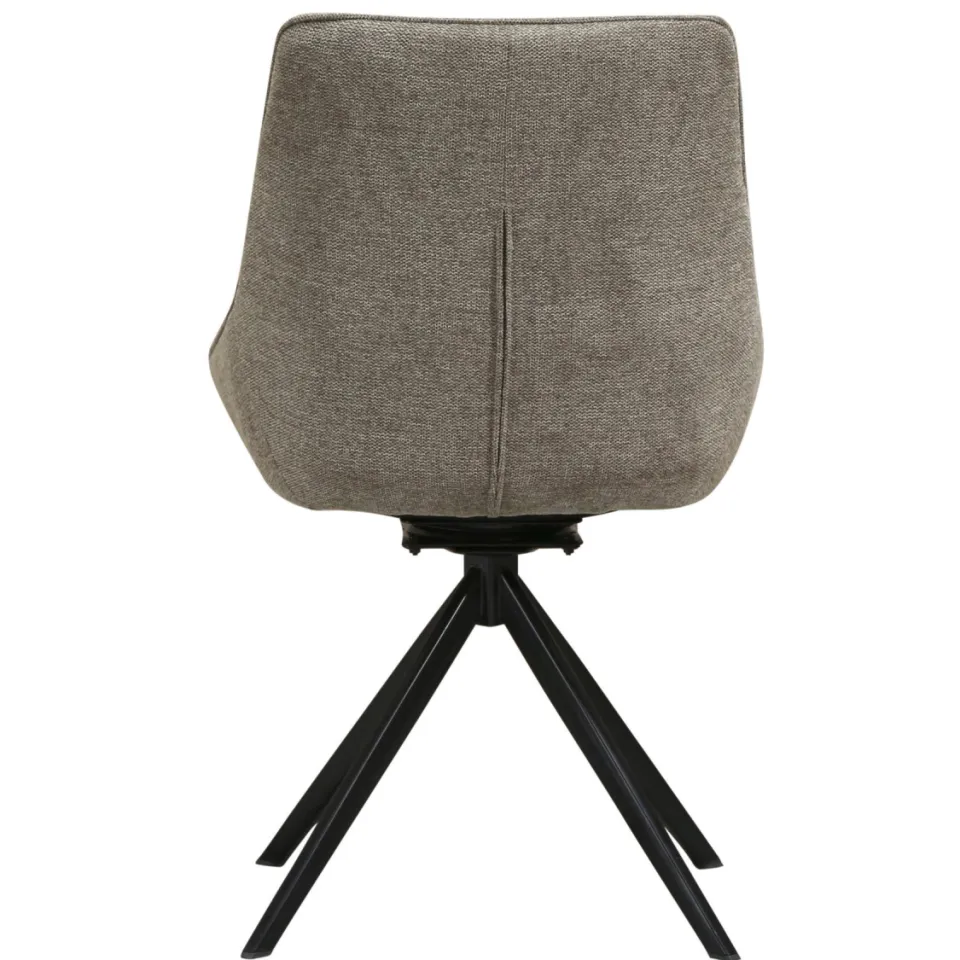 NOUS Living Loren eetkamerstoel taupe, foto 3