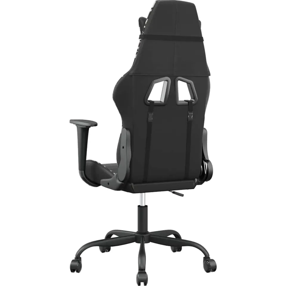 vidaXL Massage gamestoel kunstleer zwart en camouflage, foto 4