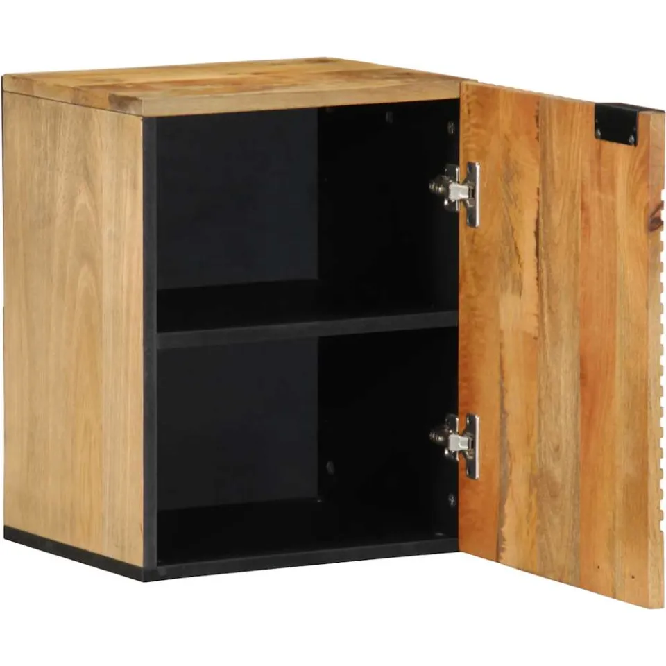 vidaXL Badkamerhangkast 38x33,5x48 cm massief mangohout bruin, foto 2