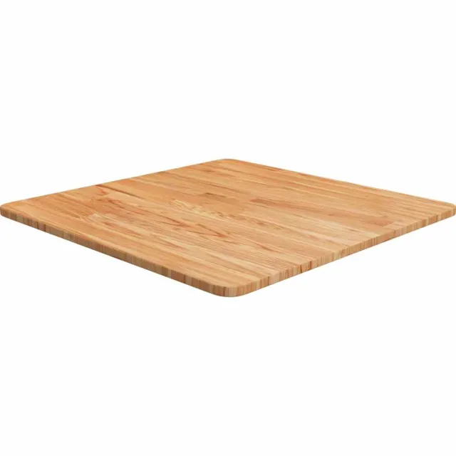 vidaXL Tafelblad vierkant 60x60x1,5 cm massief eiken lichtbruin