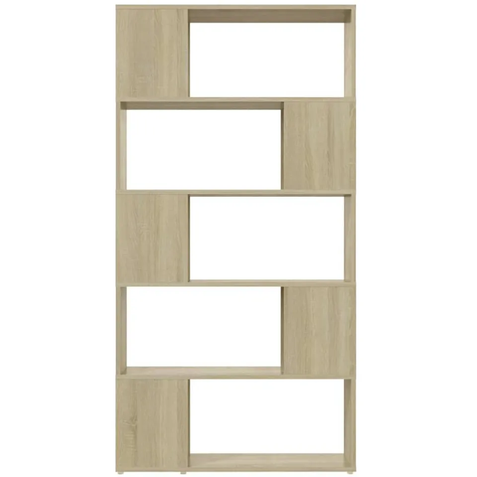 vidaXL Boekenkast/kamerscherm 80x24x155 cm bewerkt hout sonoma eiken, foto 4