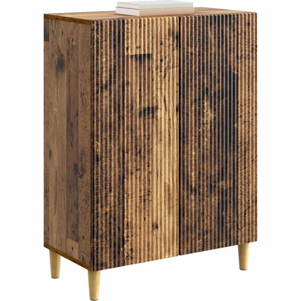vidaXL Dressoir Oud hout 66 x 34,5 x 90 cm Bewerkt hout Bruin