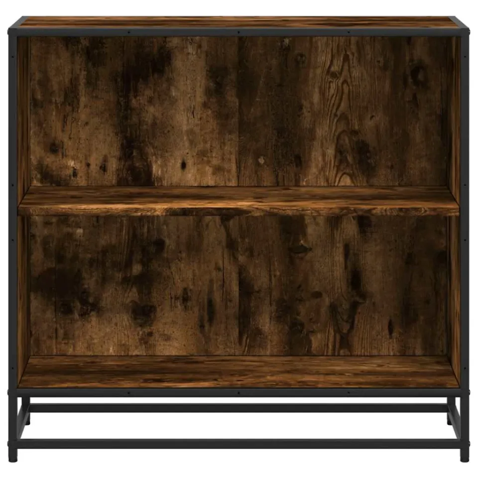 vidaXL Boekenkast 80,5x35x76 cm bewerkt hout gerookt eikenkleurig, foto 4