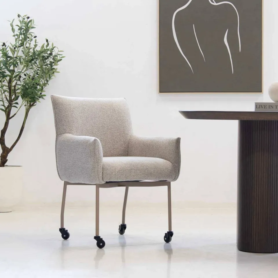 Giga Meubel Arboga eetkamerstoel beige, foto 4