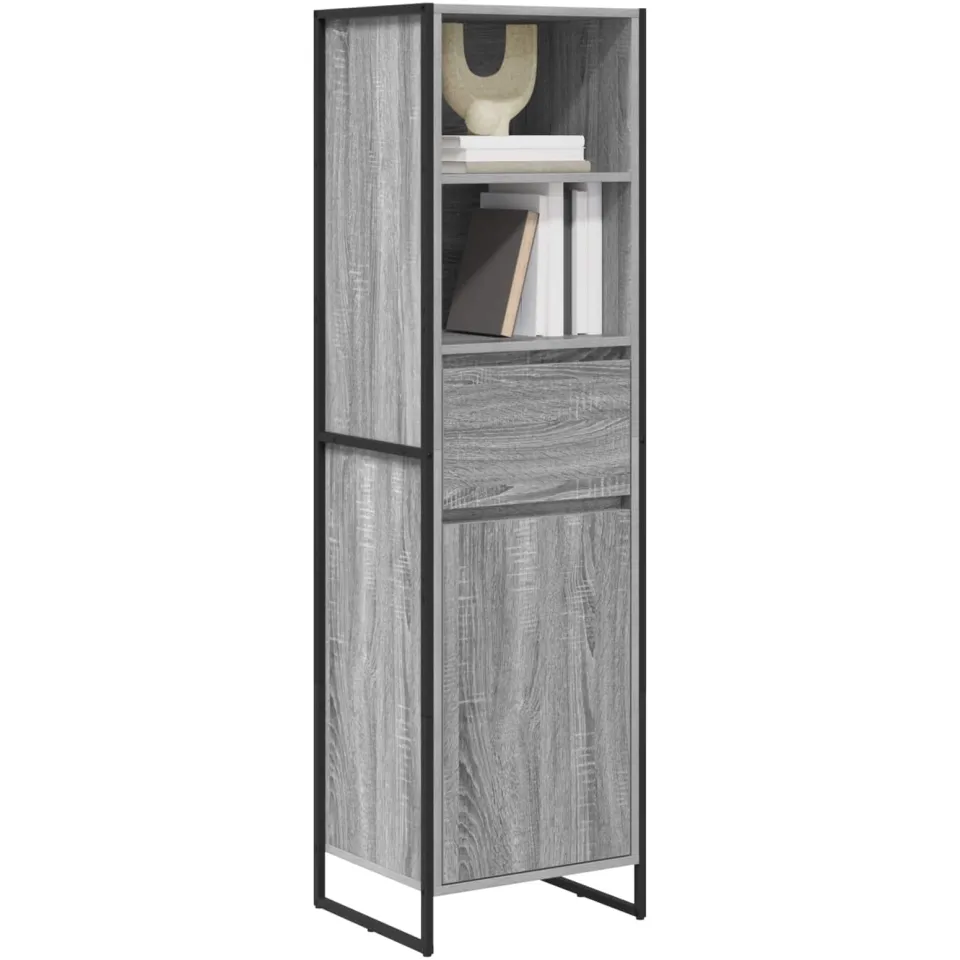 vidaXL Boekenkast Grijs Sonoma 43 x 36 x 150.5 cm Bewerkt hout