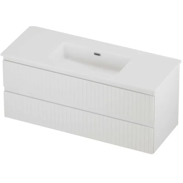 Proline Tribute Badmeubelset Porselein Elegant 120x46x54 cm Glans Wit Mat Wit
