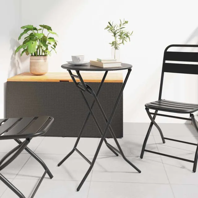 vidaXL Tuinstafel Antraciet 50 x 50 x 72 cm Metaal