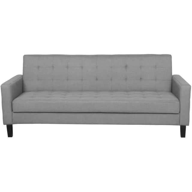 Beliani VEHKOO - Slaapbank 3-zits - Lichtgrijs - Polyester