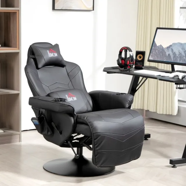 MODFU Massagestoel - Relaxfauteuil - Kunstleer - Zwart