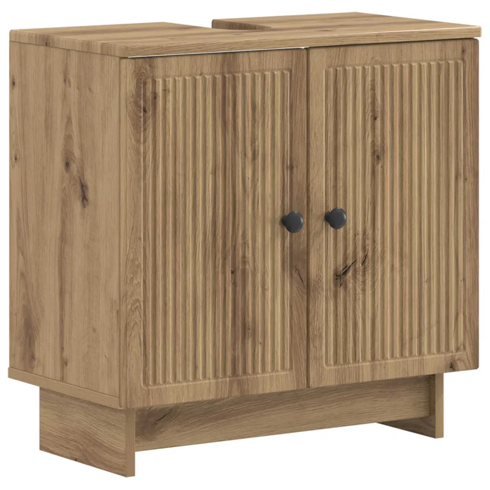 vidaXL Badkamer wastafelkast EDE Artisanaal eiken 59,5 x 31,5 x 59 cm, foto 3