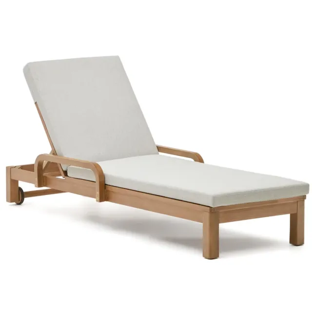 Kave Home Sonsaura ligbed eucalyptushout beige