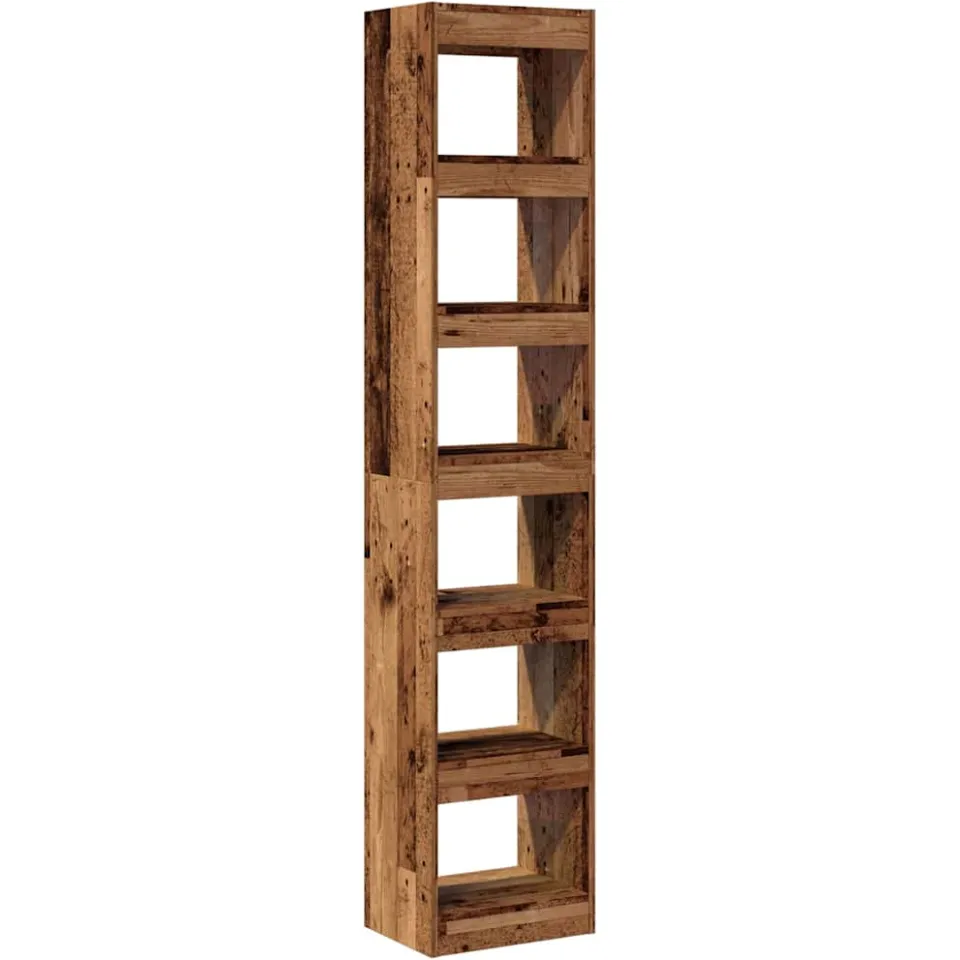 vidaXL Boekenkast/kamerscherm 40x30x198 cm oud houtkleurig bruin, foto 3