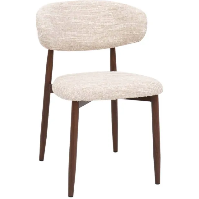 Giga Meubel eetkamerstoel Skara beige walnoot, foto 2
