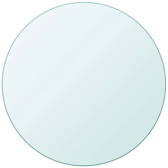 vidaXL Tafelblad van gehard glas 900 mm rond Transparent