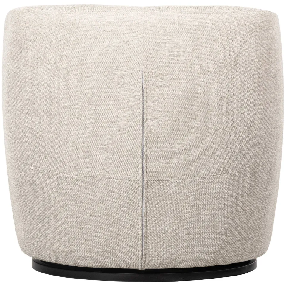 WOOOD Serra Draaifauteuil - Melange Stof - Naturel - 68x70x77, foto 4