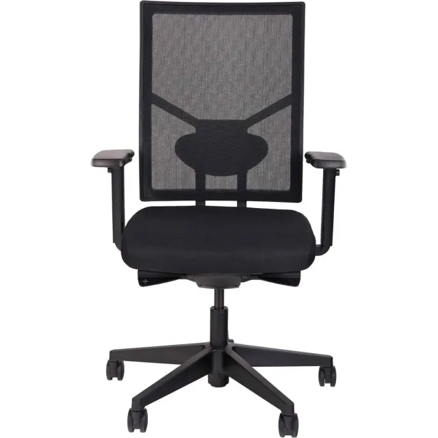 ABC Kantoormeubelen Ergonomische bureaustoel 787 NPR-1813 zwarte zitting met rug in zwarte mesh stof