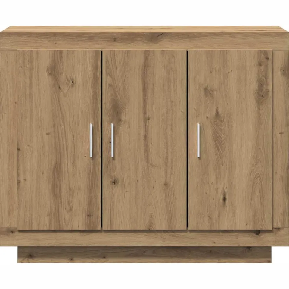 vidaXL Dressoir 92x35x75 cm bewerkt hout artisanaal eikenkleur, foto 4