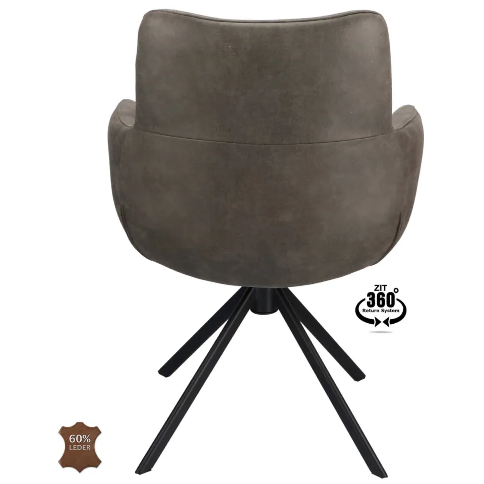Wehkamp Home armstoel Sabi graphite, foto 3