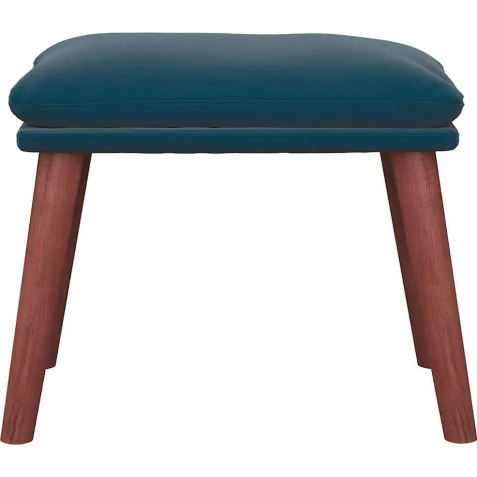 vidaXL Voetenbank 45x29,5x35 cm fluweel blauw