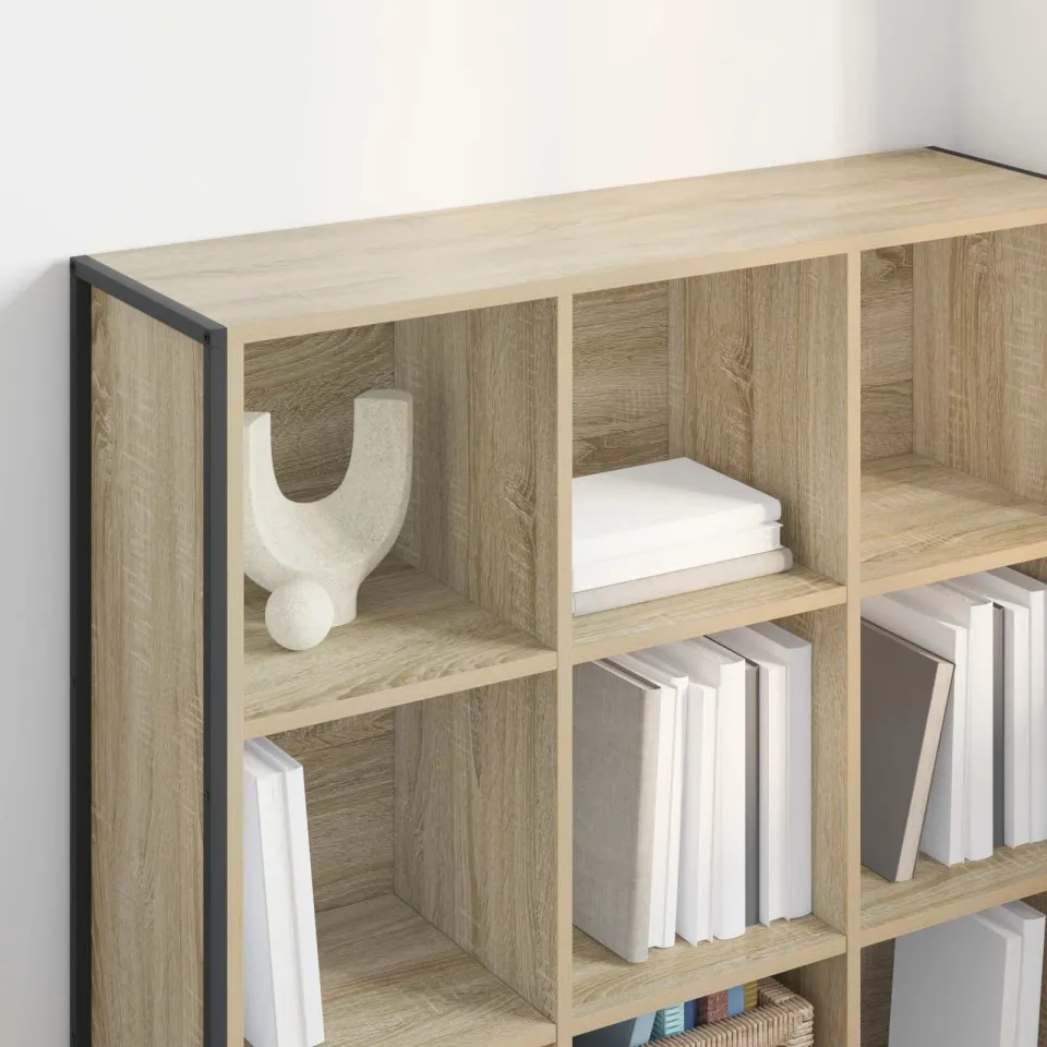 vidaXL Boekenkast Sonoma 99,5 x 30 x 108 cm Bewerkt hout bruin, foto 4