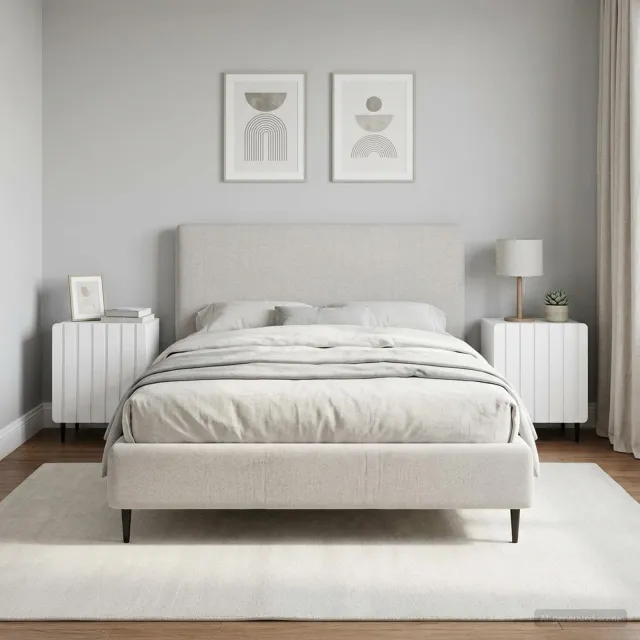 vidaXL Nachtkastje 2 st Hoogglans Wit 43 x 34,5 x 52 cm Bewerkt hout, foto 2