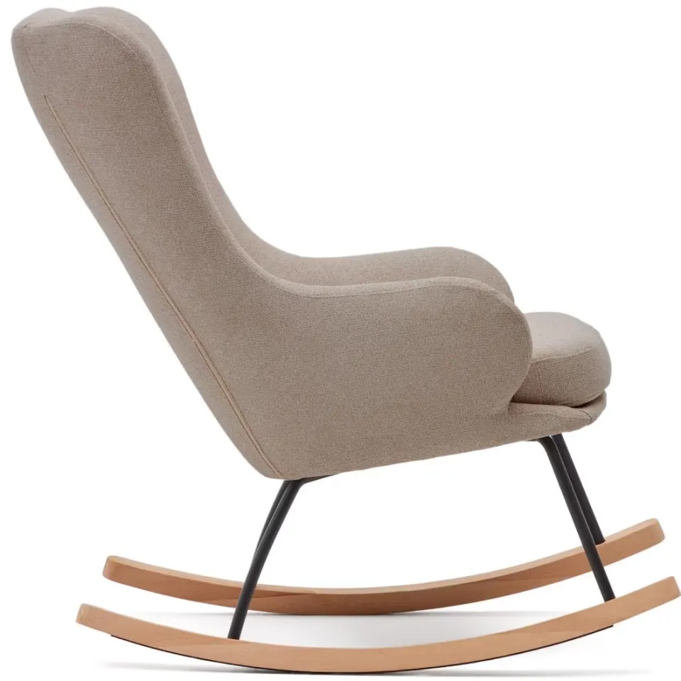 Kave Home Maustin schommelstoel beige, foto 5