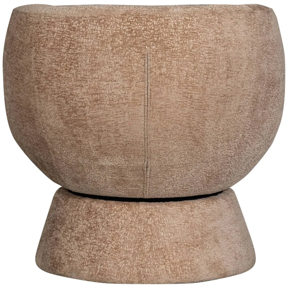 WOOOD Shuffle Draaifauteuil - Melange - Grijs - 72x73x71, foto 3