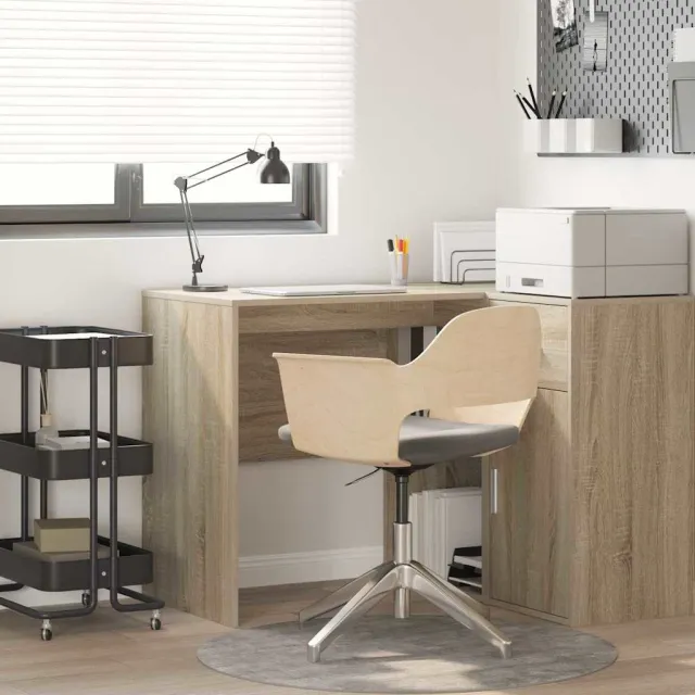 vidaXL Bureau Sonoma Eiken 102 x 50 x 75 cm Bewerkt hout Bruin