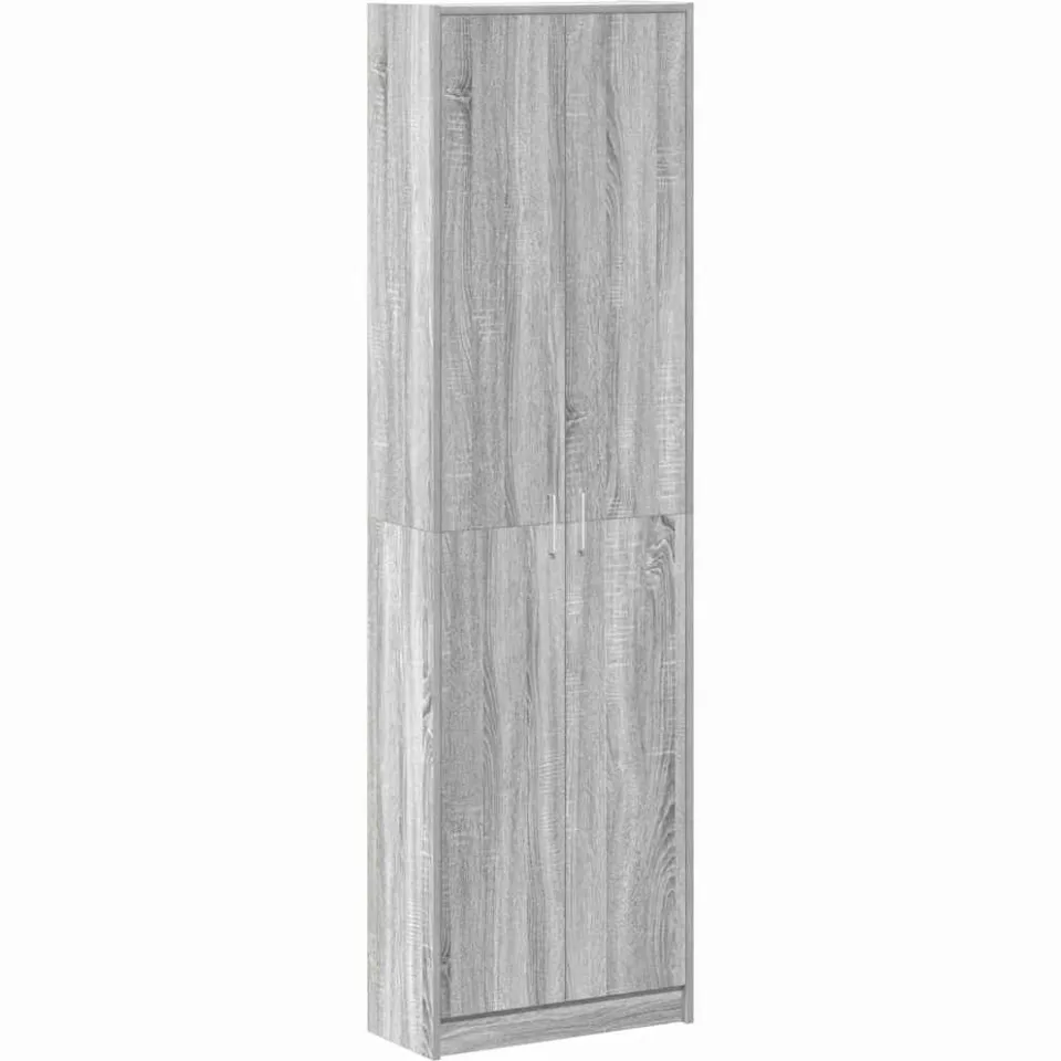 vidaXL Kledingkast Grijs Sonoma 55 x 25 x 189 cm, foto 3