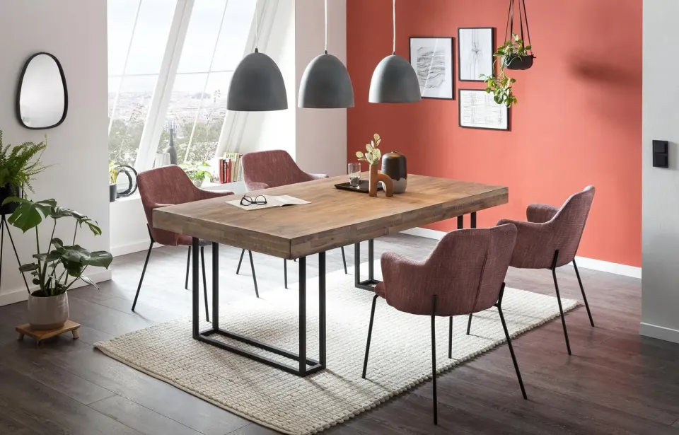 eetkamertafel Damian acacia bruin, foto 3